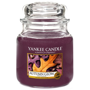 Svíčka ve skleněné dóze Yankee Candle Podzimní záře, 410 g