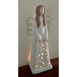 Keramika Andreas® Anděl hranatý velký na svíčku