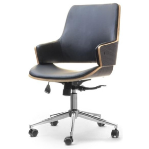 Kancelářská židle OLAF černá-dub pálený