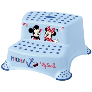 Dvojstupínek k WC/umyvadlu "Mickey&Minnie" Modrá