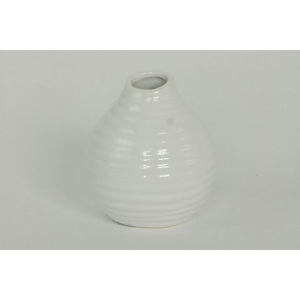 Váza keramická, barva bílá ARL020-WH, cena za ks