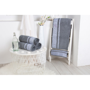 XPOSE ® Froté ručník KIRA - tmavě šedá 50x90 cm