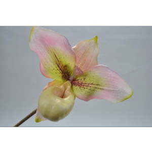 Silk-ka Orchidej žlutá/růžová 58 cm