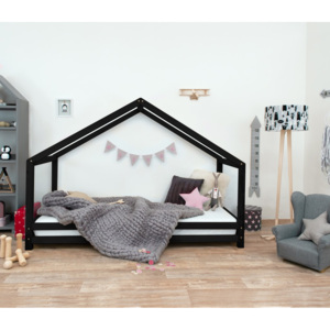 Benlemi Dětská postel domeček Sidy 70x160 cm Barva: Černá