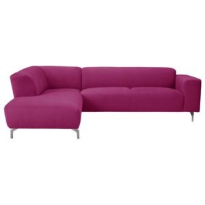 Růžová rohová pohovka Windsor & Co Sofas Orion, levý roh