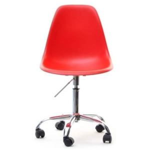 Otočná židle MOBI Červená