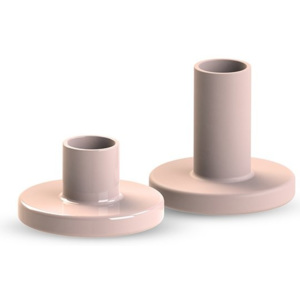 COOEE Design Set keramických svícnů - dusty pink