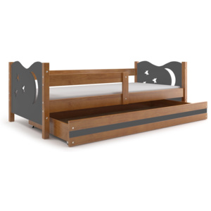 Dětská postel Mikuláš olše 160x80, 6 barevných variant (Dětská postel Mikuláš olše 160x80 s úložným prostorem)