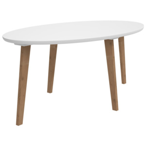 Mørtens Furniture Konferenční stolek Norse oválný, 115 cm, bílá
