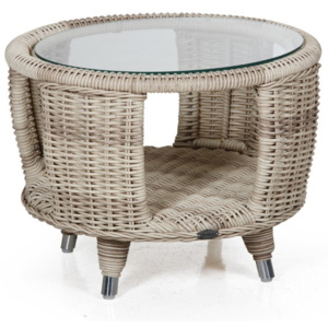 Béžový zahradní stolek Brafab Evita, ∅ 6 cm