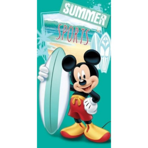 Osuška licenční Mickey Mouse surfing 70x140