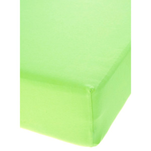 Jersey prostěradlo s elastanem světle zelené Rozměr: 60x120 cm