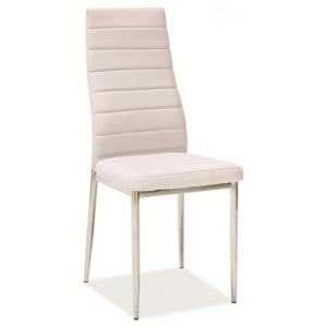 Jídelní čalouněná židle HRON-261, sv. béžová/chrom