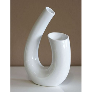 Keramická váza - bílá HL751333, cena za ks