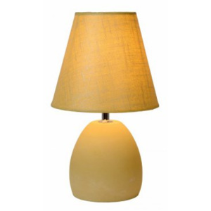LUCIDE SOLO Table Lamp E14 H31cm Yellow, stolní lampa