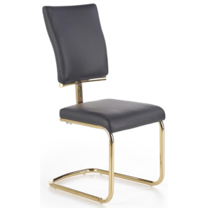 Halmar Jídelní židle K296, černá/zlatá