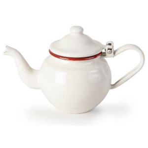 Konvička na čaj smaltovaná bílo červená 0,5l - Ibili - Ibili