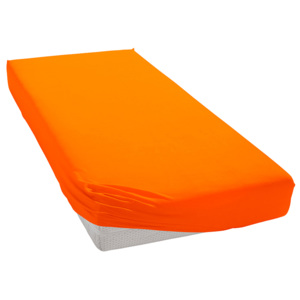 Jersey prostěradlo oranžové Rozměr: 100x200 cm
