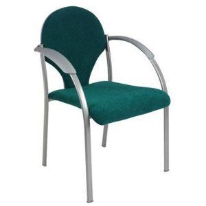 Moderní konferenční židle Joo šedá s područkami