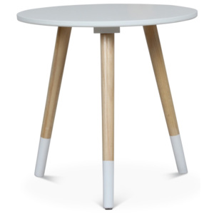 Bílý příruční stolek Opjet Paris Vick, ⌀ 40 cm