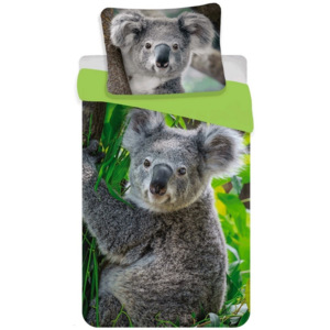 Jerry Fabrics Bavlněné povlečení Koala, 140 x 200 cm, 70 x 90 cm