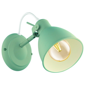 EGLO Nástěnná lampička Eglo 49096 Priddy-P pastelově zelená