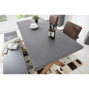 Jídelní stůl CEMENTY 180 cm – šedá