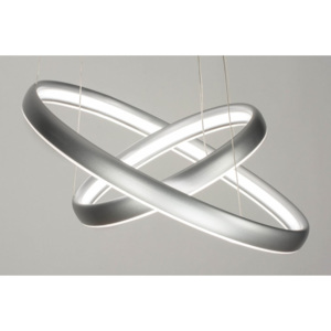 Závěsné designové LED svítidlo Dualle Font Silver (Nordtech)