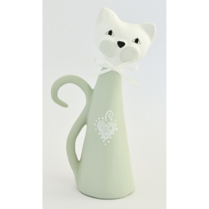 Keramika Andreas® Kočka střední - světle zelená