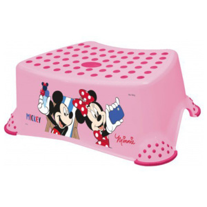 Stupínek k WC/umyvadlu "Mickey&Minnie" Pink