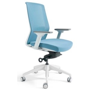 BESTUHL kancelářská židle J17 white 204 světle modrá
