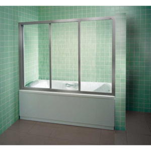 Vanové dveře posuvné třídilné RAVAK AVDP3 160 RAIN satin