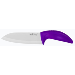 Keramický nůž Vialli Design Santoku, 14 cm, fialový