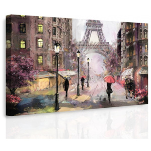 Obraz - Pařížská ulice (90x60 cm) - InSmile ®