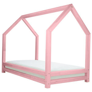 Benlemi Dětská postel domeček Funny 90x160 cm Barva: Růžová