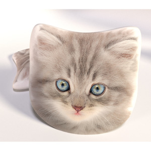 3D Polštářek Šedivé kotě