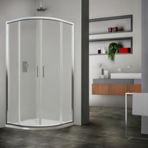 WATER HOUSE PREMIUM MARKONE čtvrtkruhový sprchový kout s dvoudílnými posuvnými dveřmi 90x90 MARKONE90