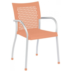 Zahradní židle Flure, hlinik/plast, oranžová FLURE4523347 Garden Project