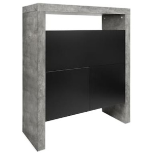 Pracovní stůl Liago II, šedá/černá