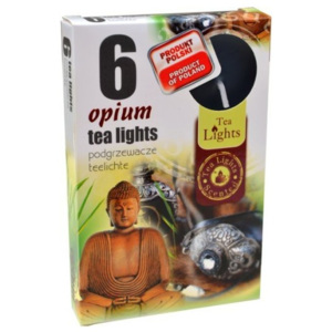 Svíčky čaj.6ks opium