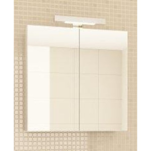 Koupelnová skříňka se zrcadlem v bílé barvě F1385