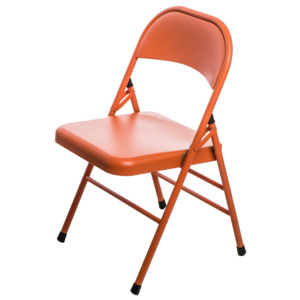 Mørtens Furniture Jídelní židle skládací Cortis, oranžová