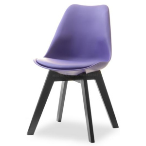 Jídelní židle SILAS LEGNA fialová-černá