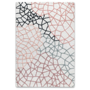 Barevný ručně tkaný koberec HF Living Net, 140 x 200 cm
