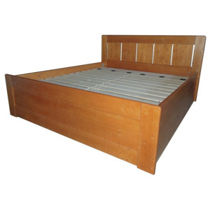 Dvoulůžková postel Monty 827 z masivu s výklopnými rošty