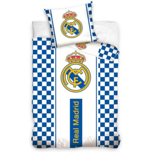 Carbotex Dětské povlečení Real Madrid Blue, Rozměr 1x70x90 / 1x140x200 cm