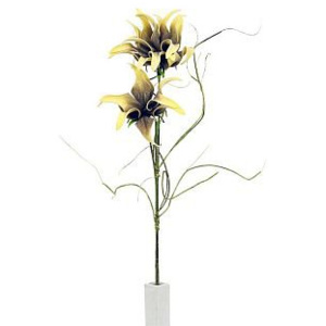 Umělá květina gloriosa žlutá, cena za ks