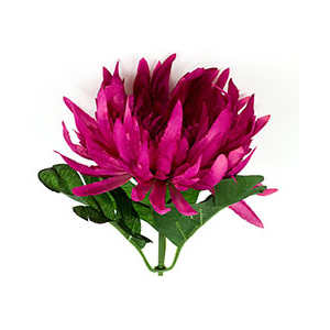 Autronic Umělá květina - chryzantéma tmavě růžová