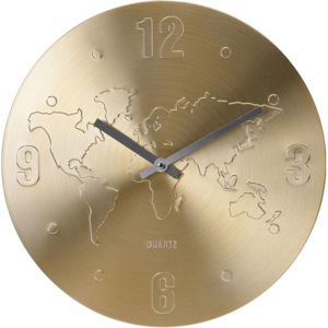 Nástěnné hodin WORLD ALUMINIUM, ∅ 35 cm
