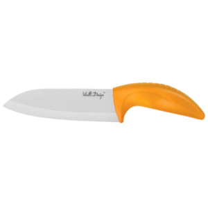 Keramický nůž Vialli Design Santoku, 14 cm, oranžový
